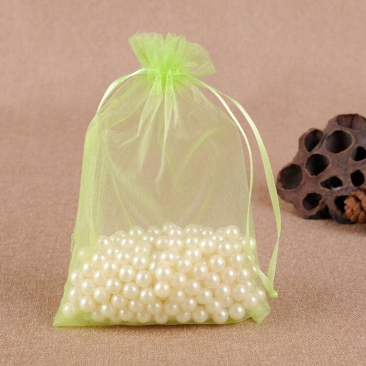 100 PCS Gift Bags Jewelry Organza Bag Wedding Birthday Party Drawable Pouches, 16X22cm, 9X12cm