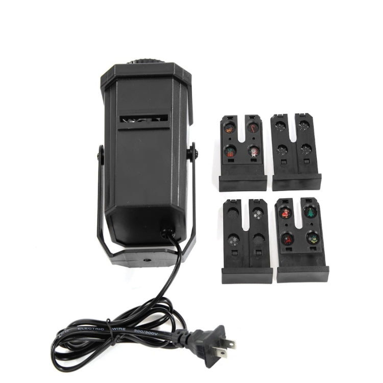 8W LED Stage Lighting Christmas Snowflake Pattern Projection Lamp Effect Laser Light