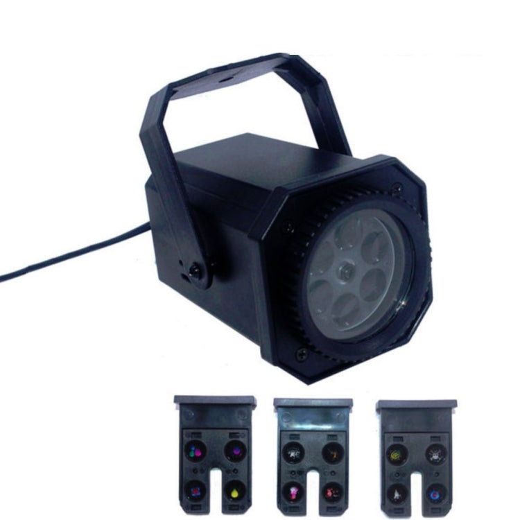 8W LED Stage Lighting Christmas Snowflake Pattern Projection Lamp Effect Laser Light