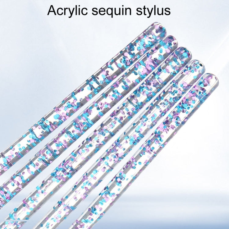 5pcs /Set Nail Crystal Brush Sculpting Pen Painting And Sculpting Nail Salon Tools