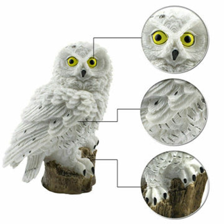 Solar Powered Owl Shape LED Night Light Garden Lawn Lamp