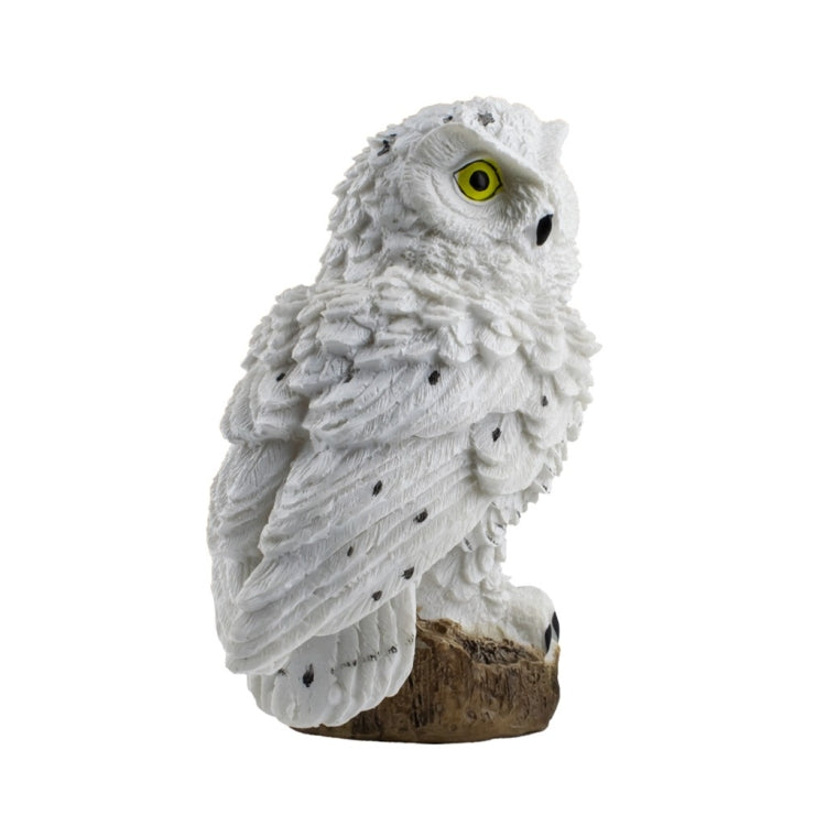 Solar Powered Owl Shape LED Night Light Garden Lawn Lamp