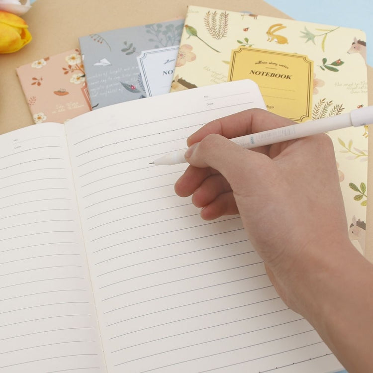 G12G108 Kawaii Cute Nature Flowers Birds Animal Notebook Painting Diary Book Journal Record Office School Supplies, Random Color Delivery