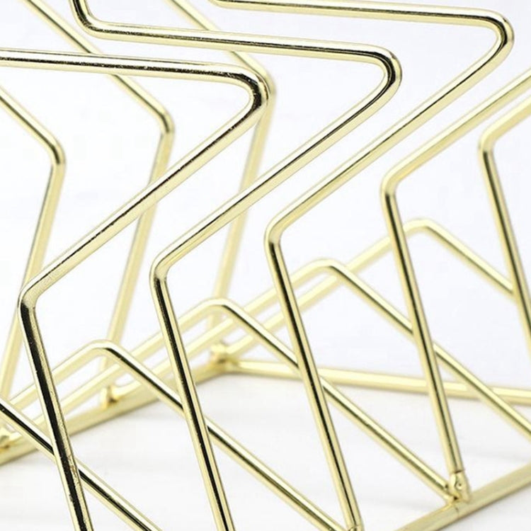 Gold S Shape Electroplated Bookend Desk Organizer Desktop Office Home Bookends Book Holder Book Stand Creative Bookshelf