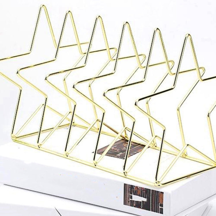 Gold S Shape Electroplated Bookend Desk Organizer Desktop Office Home Bookends Book Holder Book Stand Creative Bookshelf