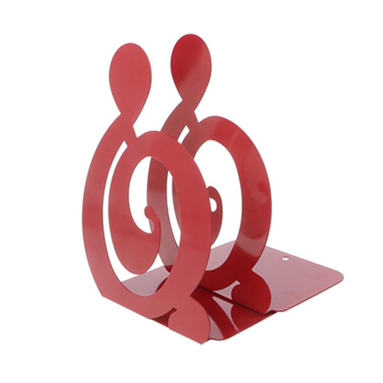 2 PCS Musical Note Metal Bookends Iron Support Holder Desk Stands For Books