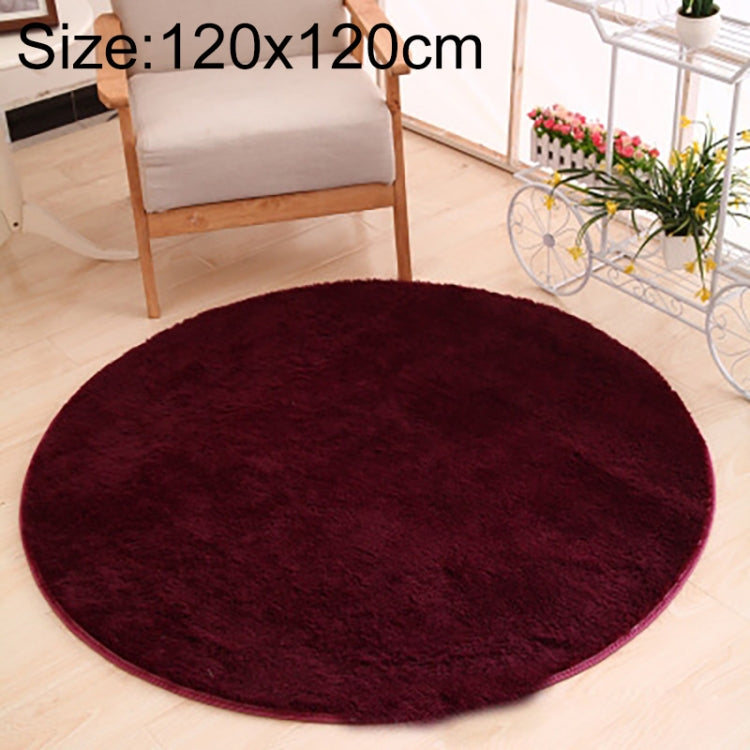 KSolid Round Carpet Soft Fleece Mat Anti-Slip Area Rug Kids Bedroom Door Mats