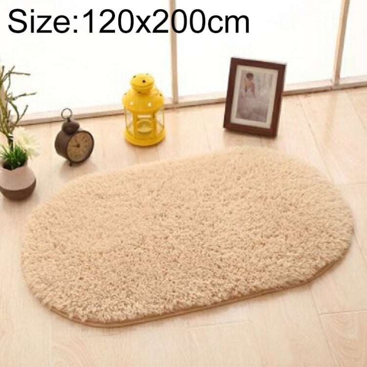 Faux Fur Rug Anti-slip Solid Bath Carpet Kids Room Door Mats Oval  Bedroom Living Room Rugs