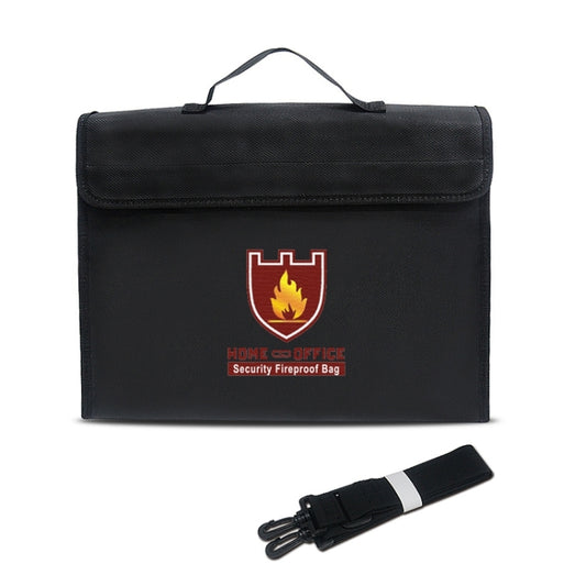 Office Fiberglass Cloth Filing Portable Fire Resistant Waterproof Safe Bag Folder
