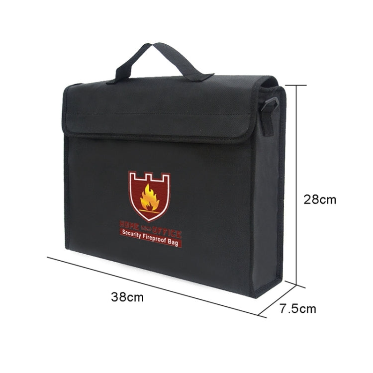 Office Fiberglass Cloth Filing Portable Fire Resistant Waterproof Safe Bag Folder