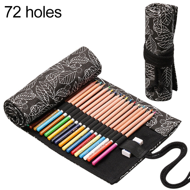 Cute Leaf Portable Canvas School Pencil Case Pen Bag Stationery Pouch