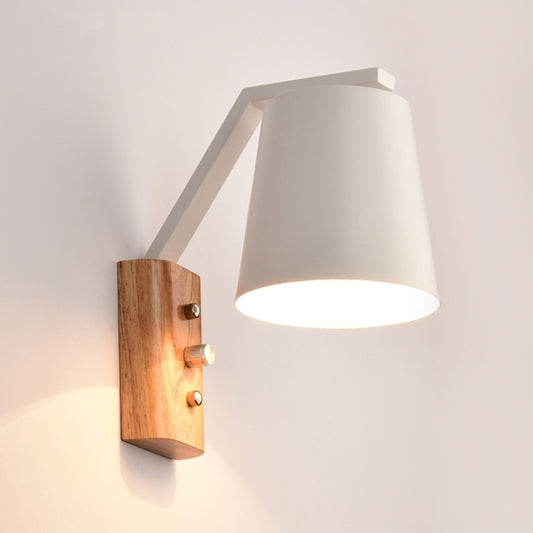 Creative Bedroom Study Bedside Balcony Aisle Porch Hotel Cafe Wood Wall Lamp Switch Light