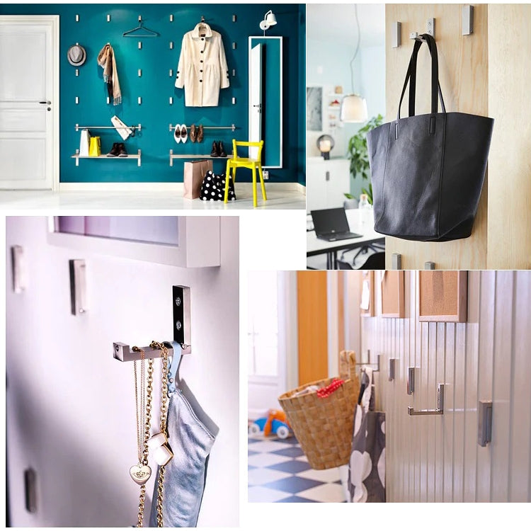 Collapsible Clothes Hanger Robe Hook Decorative Bathroom Wall Mounted Hooks