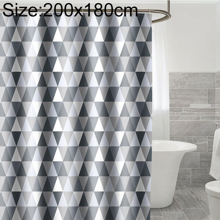 Curtains for Bathroom Waterproof Polyester Fabric Moldproof Bath Curtain