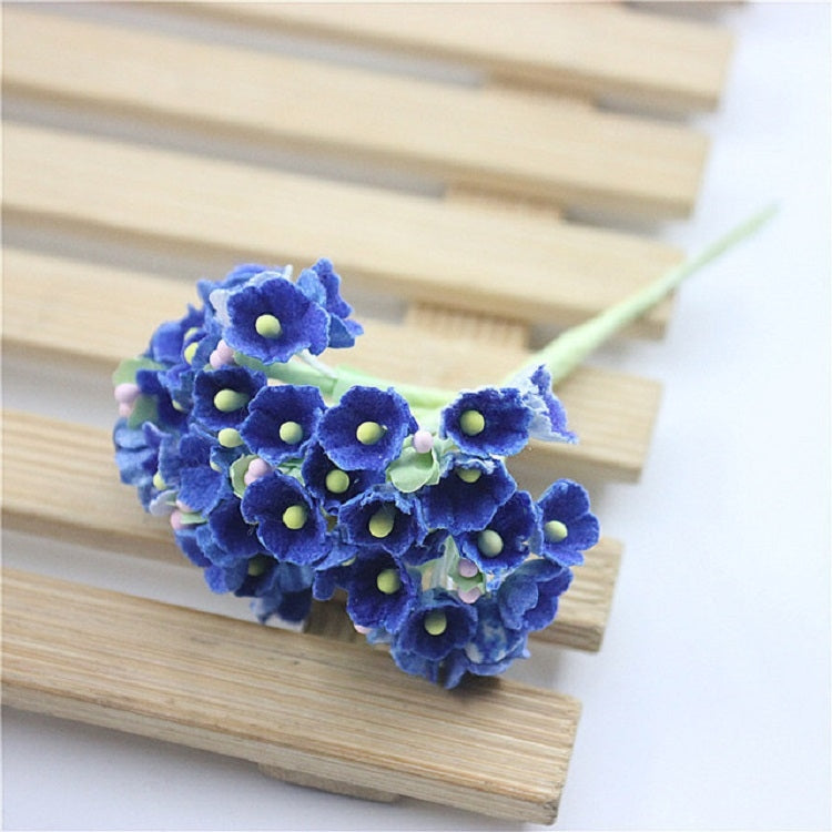 5 Branches DIY Hand-simulated Plum Mini Flocking Cloth Lucky Flower