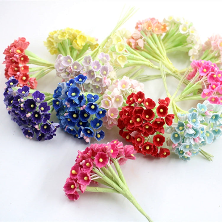 5 Branches DIY Hand-simulated Plum Mini Flocking Cloth Lucky Flower
