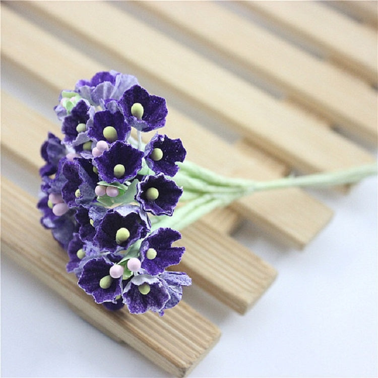 5 Branches DIY Hand-simulated Plum Mini Flocking Cloth Lucky Flower