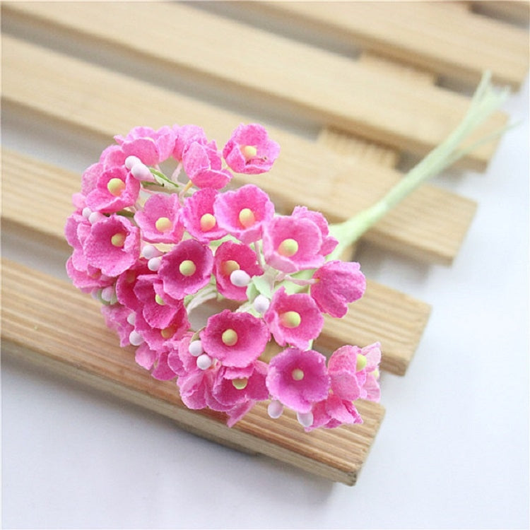5 Branches DIY Hand-simulated Plum Mini Flocking Cloth Lucky Flower