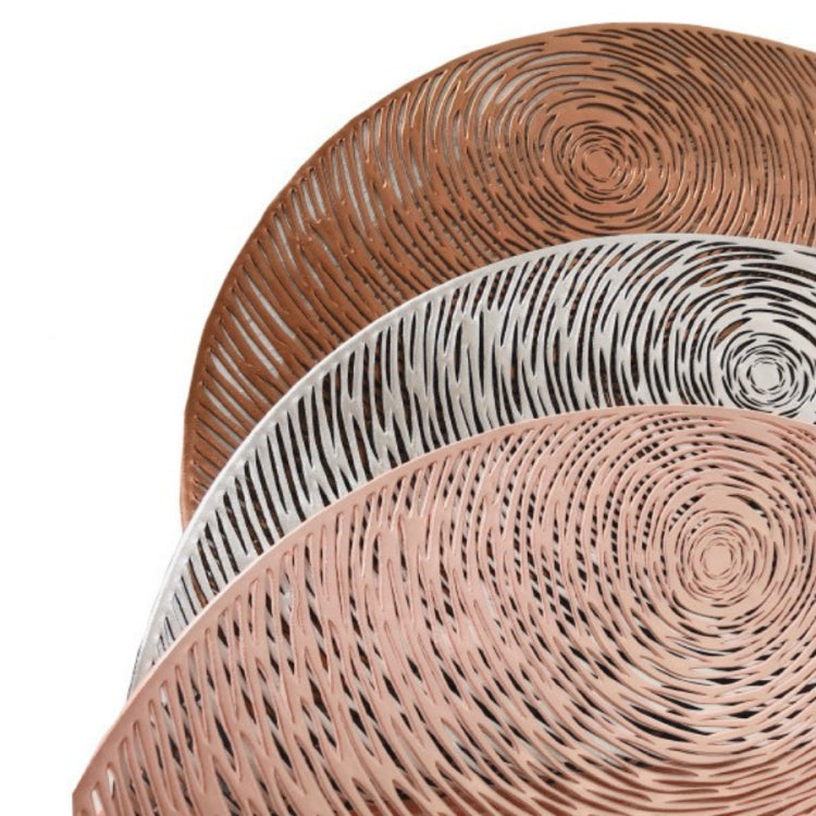 2 PCS Fashion Round Hollow Placemats PVC Table Mats Coffee Cup Pad