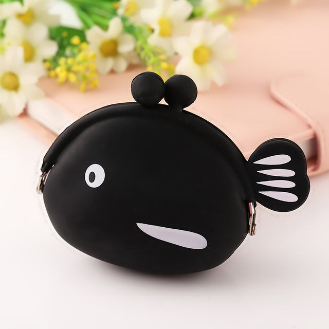 Mini Cute Fish Creative Cartoon Silicone Coin Purse