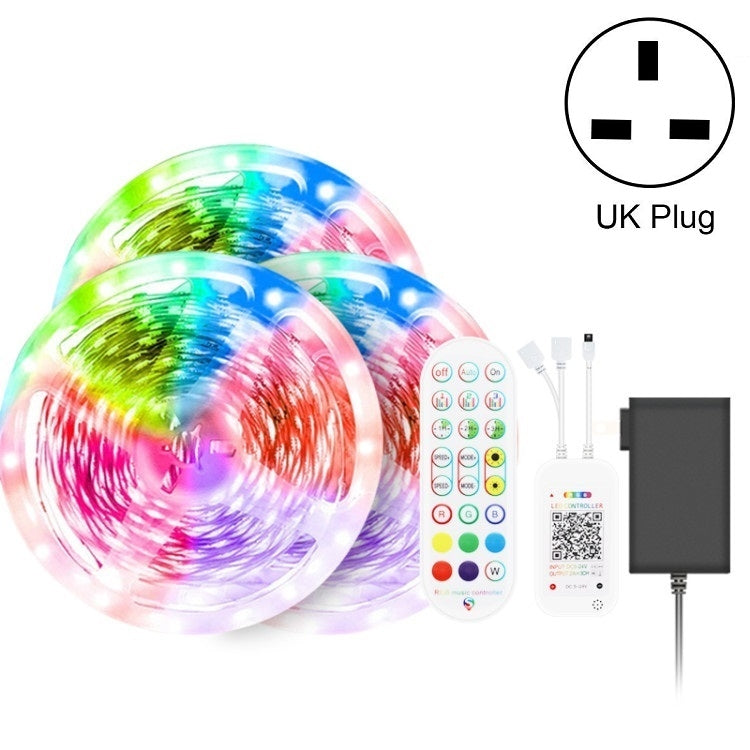 Bluetooth Suit Smart Music Sound Control Light Strip Non-waterproof 5050 RGB Colorful Atmosphere LED Light Strip With 24-Keys Remote Control