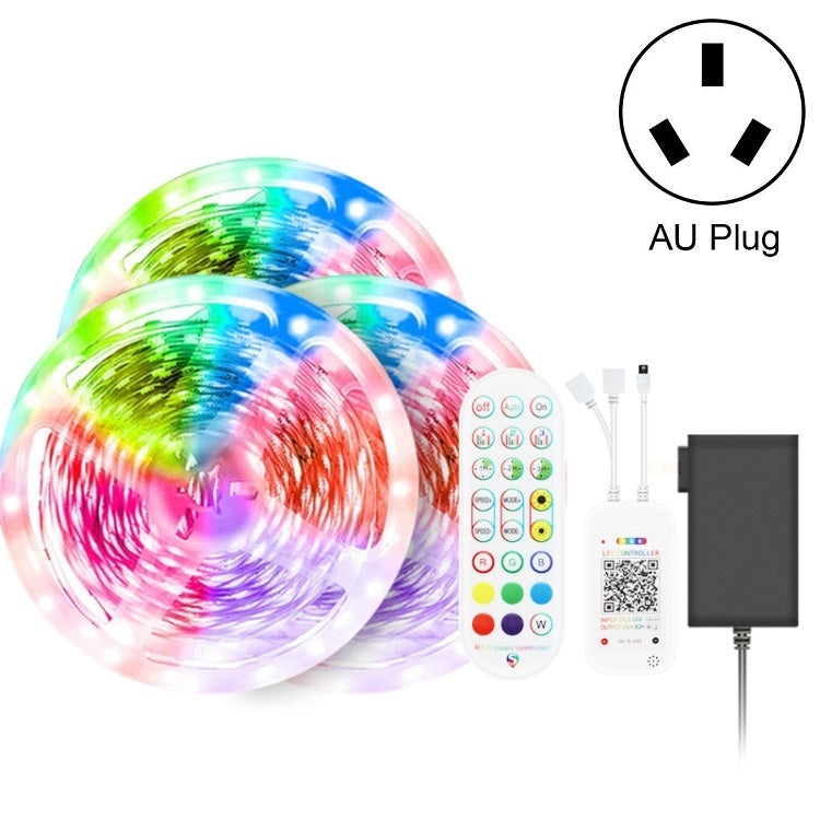 Bluetooth Suit Smart Music Sound Control Light Strip Non-waterproof 5050 RGB Colorful Atmosphere LED Light Strip With 24-Keys Remote Control