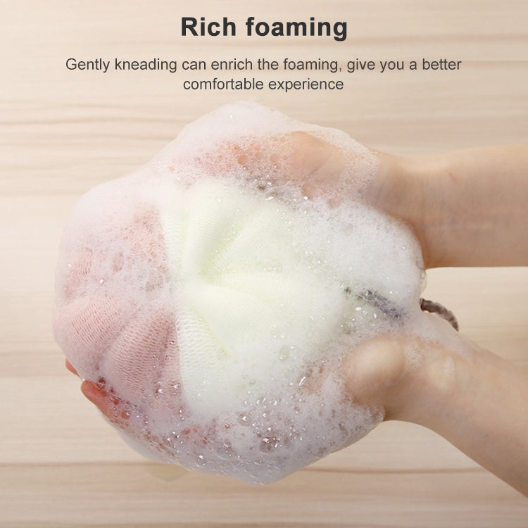 Portable Hanging Bath Flower Ball Soft Foaming Shower Massage Ball Body Exfoliating Bath Brush