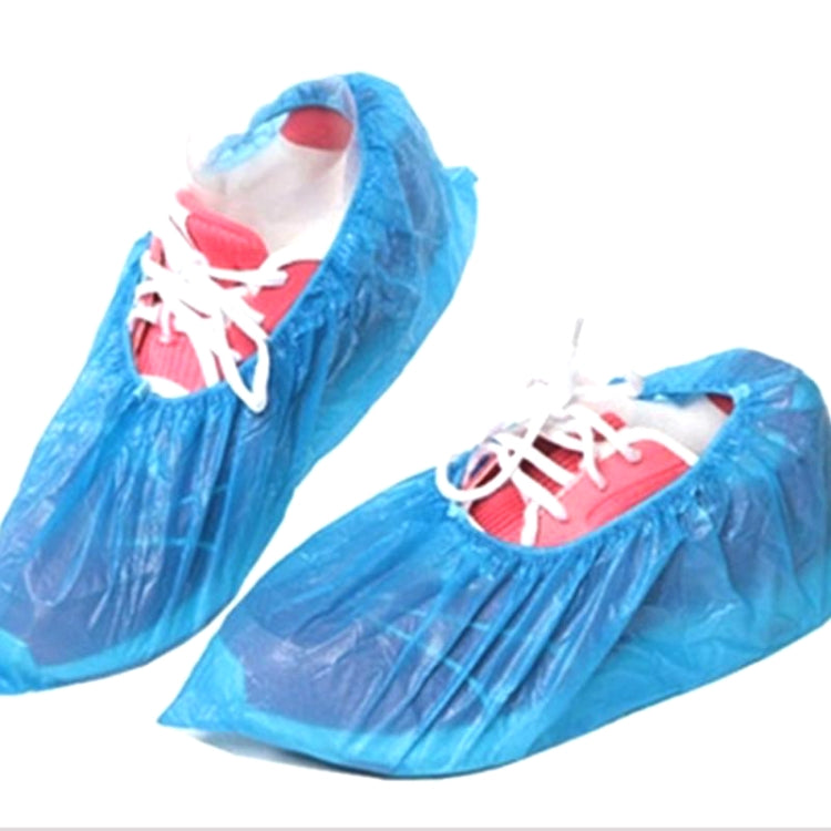 100 PCS Rainy Day Disposable Plastic CPE Thick Outdoor Shoe Cover