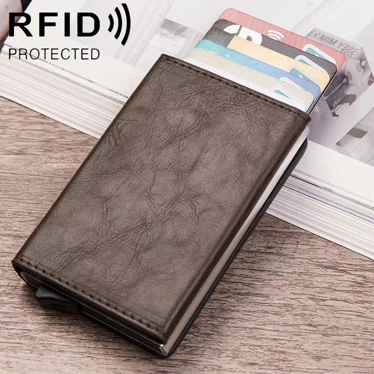 Magnetic RFID Bag Multifunctional Aluminum Automatic Pop-up Credit Card Package
