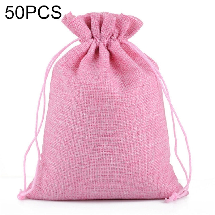 50 PCS Multi size Linen Jute Drawstring Gift Bags Sacks Wedding Birthday Party Favors Drawstring Gift Bags
