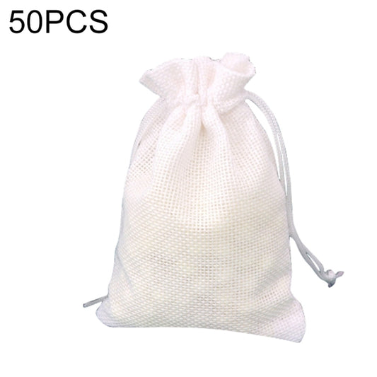 50 PCS Multi size Linen Jute Drawstring Gift Bags Sacks Wedding Birthday Party Favors Drawstring Gift Bags