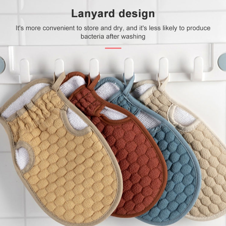 Bath Body Shower Gloves Skin Exfoliating SPA Massage Mitt Lattice Particles Washcloth