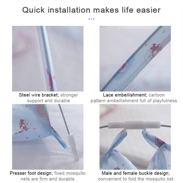 Spring and Summer Endless Children's Mosquito Net Baby Dome Free Installation