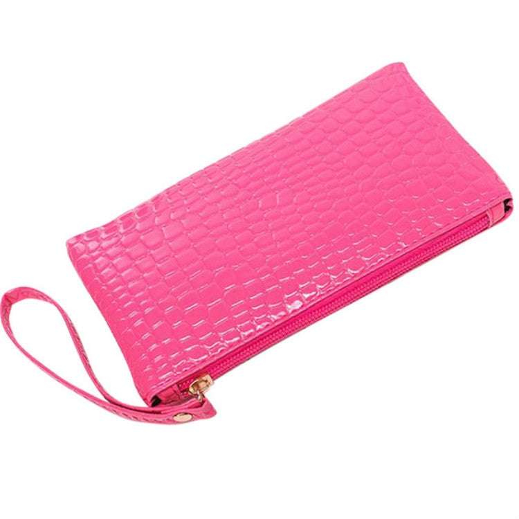 Fashion Long Crocodile Pattern Ladies Clutch Wallet