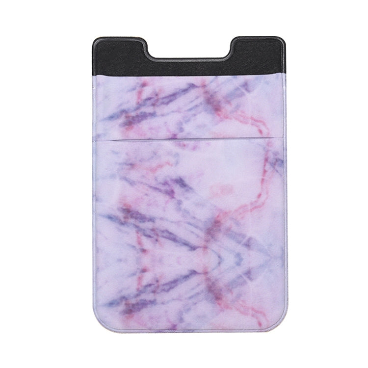 Marble Pattern Road Stretch Phone Back Plastic Card Holder Sticky Phone Clip