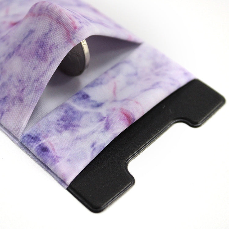 Marble Pattern Road Stretch Phone Back Plastic Card Holder Sticky Phone Clip