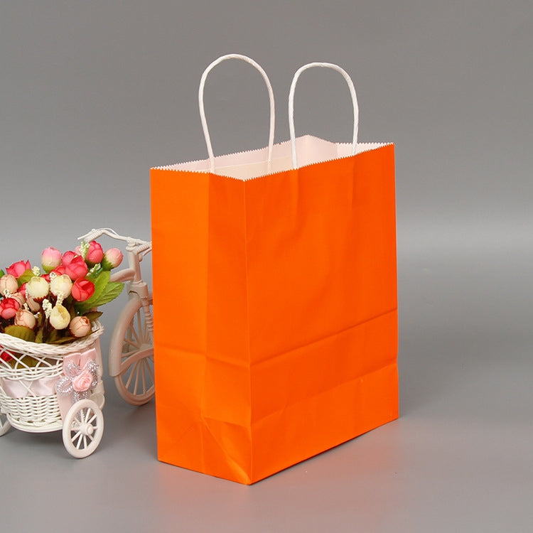 10 PCS Elegant Kraft Paper Bag With Handles for Wedding/Birthday Party/Jewelry/Clothes