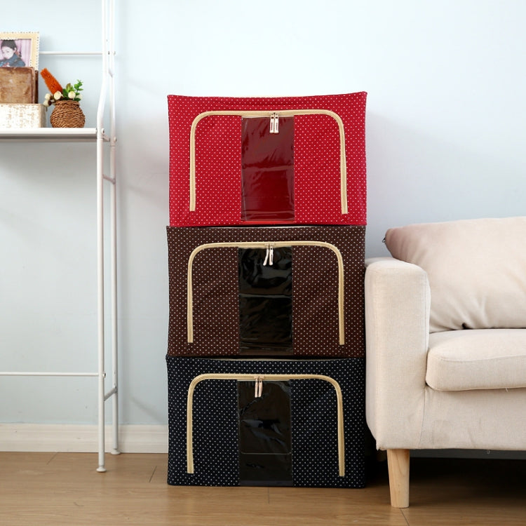 Folding Storage Box Non Woven Fabric With Zipper Moisture-proof Clothes Storage Box