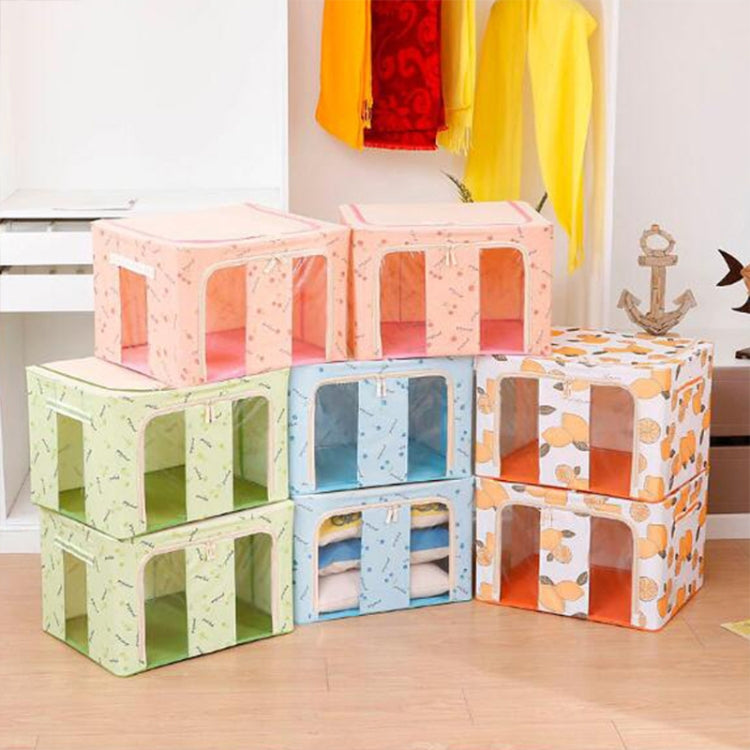 Folding Storage Box Non Woven Fabric With Zipper Moisture-proof Clothes Storage Box