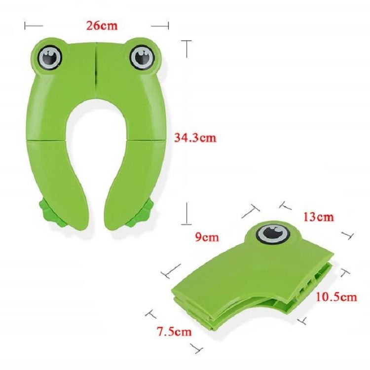 Frog-Shaped PP Material Environmental Protection Children Travel Portable Toilet Seat