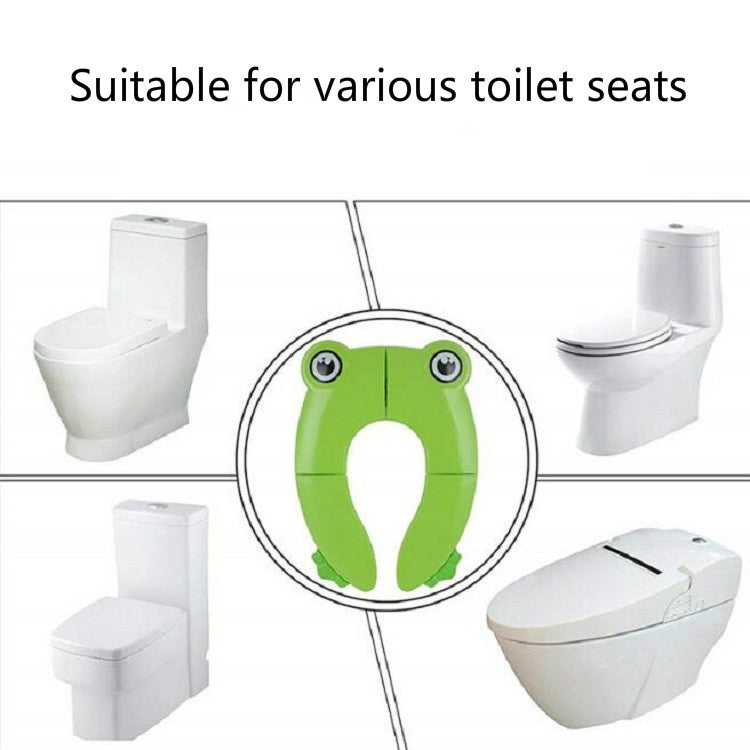 Frog-Shaped PP Material Environmental Protection Children Travel Portable Toilet Seat