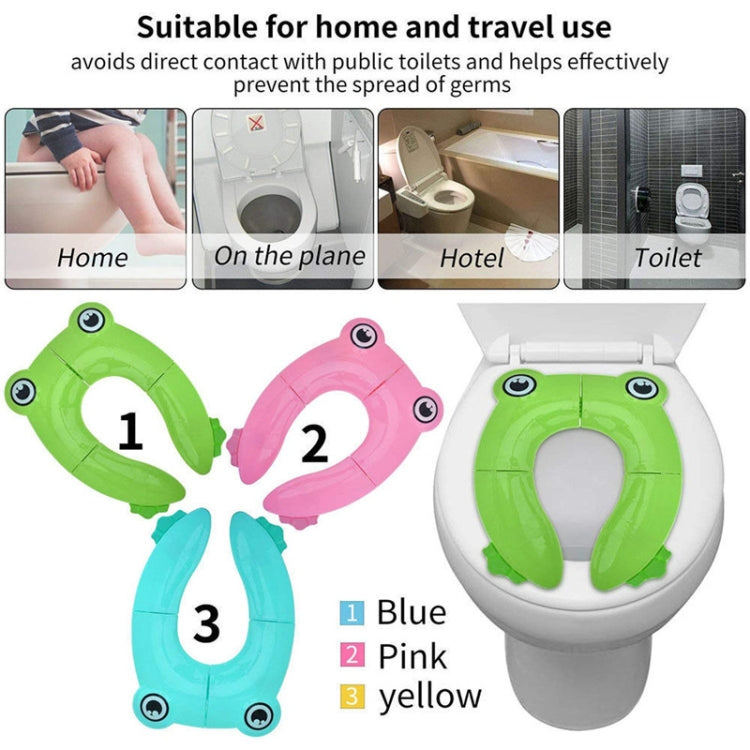Frog-Shaped PP Material Environmental Protection Children Travel Portable Toilet Seat