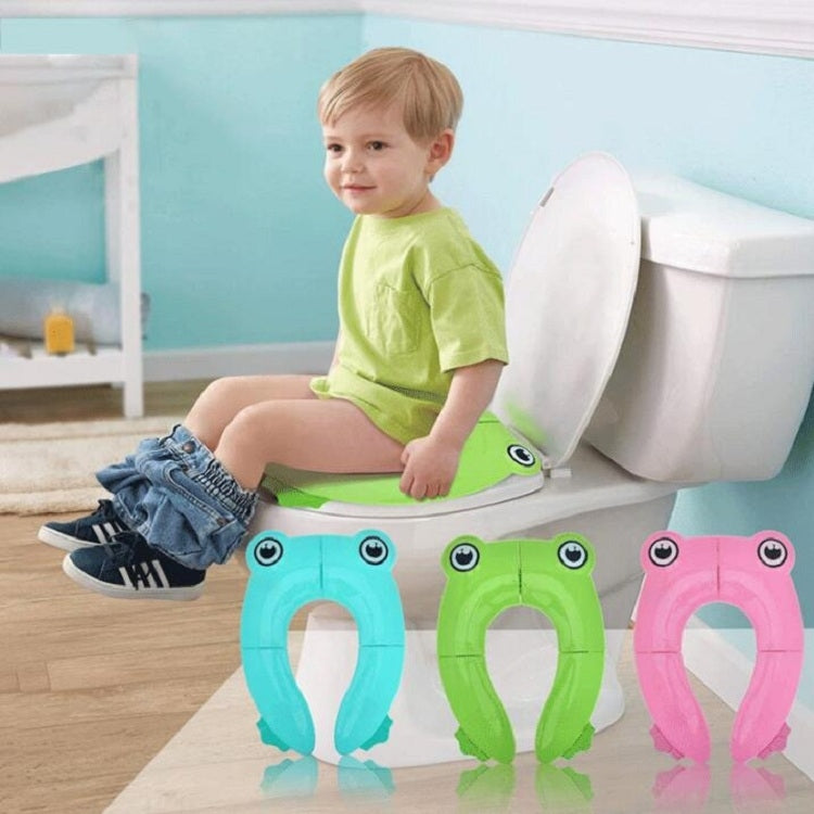 Frog-Shaped PP Material Environmental Protection Children Travel Portable Toilet Seat