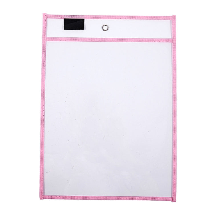 Erasable Hanging PVC A4 Transparent Sewing Red Document Dry Erase Bag