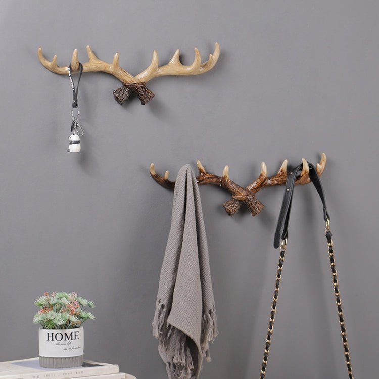Resin Antler Wall Decoration Wall Hanger Home Living Room Entrance Wall Coat Hook