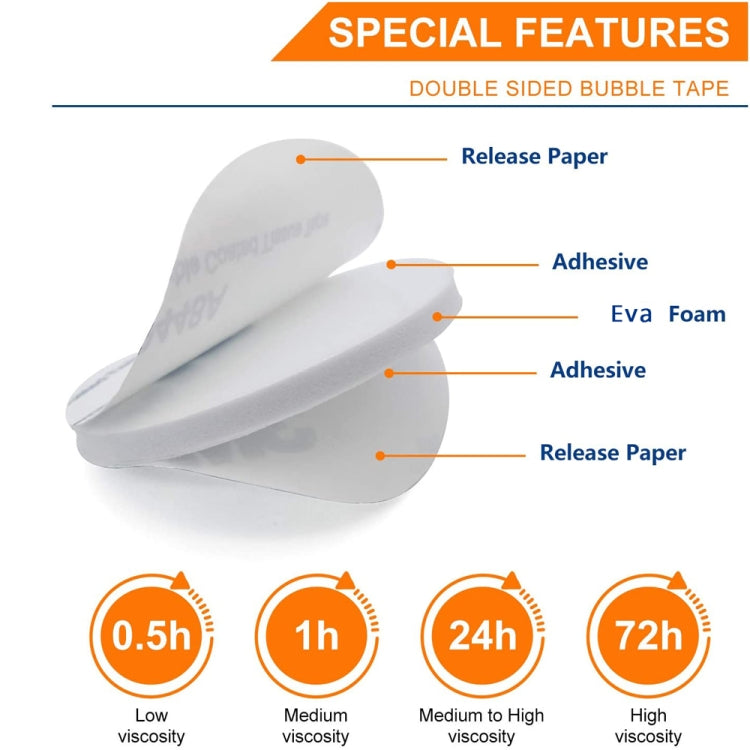 Square EVA Foam Double-sided Adhesive High-viscosity Sponge Sticker