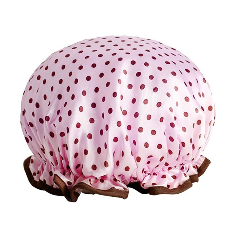 Thick Waterproof Bath Hat Double Layer Shower Hair Cover Women Supplies Shower Caps, Size:28cm