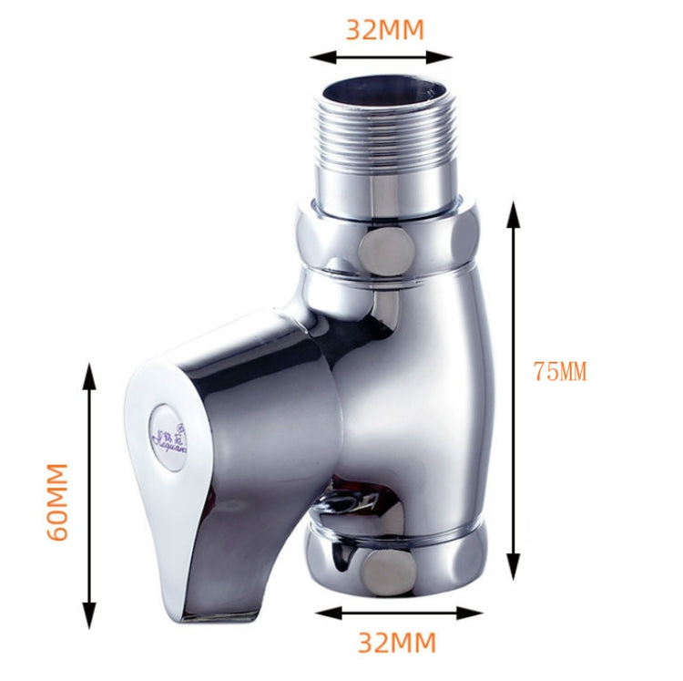 Copper Body Quick Opening Flush Valve Squatting Toilet Flush Valve