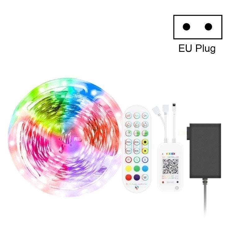 Bluetooth Suit Smart Music Sound Control Light Strip Waterproof 5050 RGB Colorful Atmosphere LED Light Strip With 24-Keys Remote Control