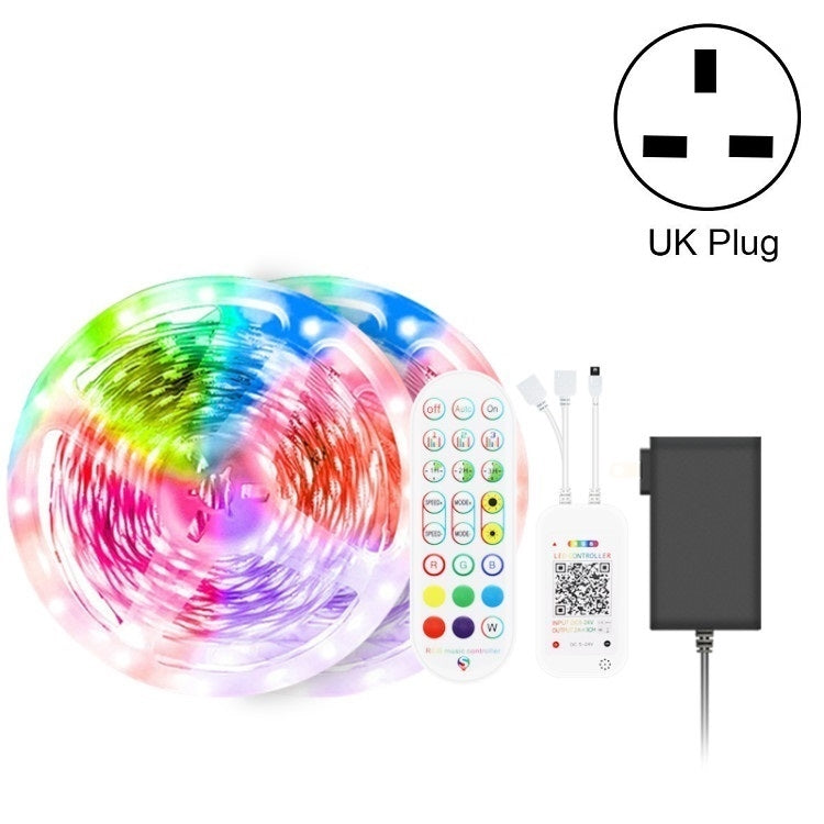 Bluetooth Suit Smart Music Sound Control Light Strip Waterproof 5050 RGB Colorful Atmosphere LED Light Strip With 24-Keys Remote Control